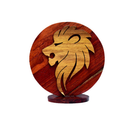 Lion Wooden Showpiece