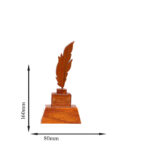 Feather Trophy in teak